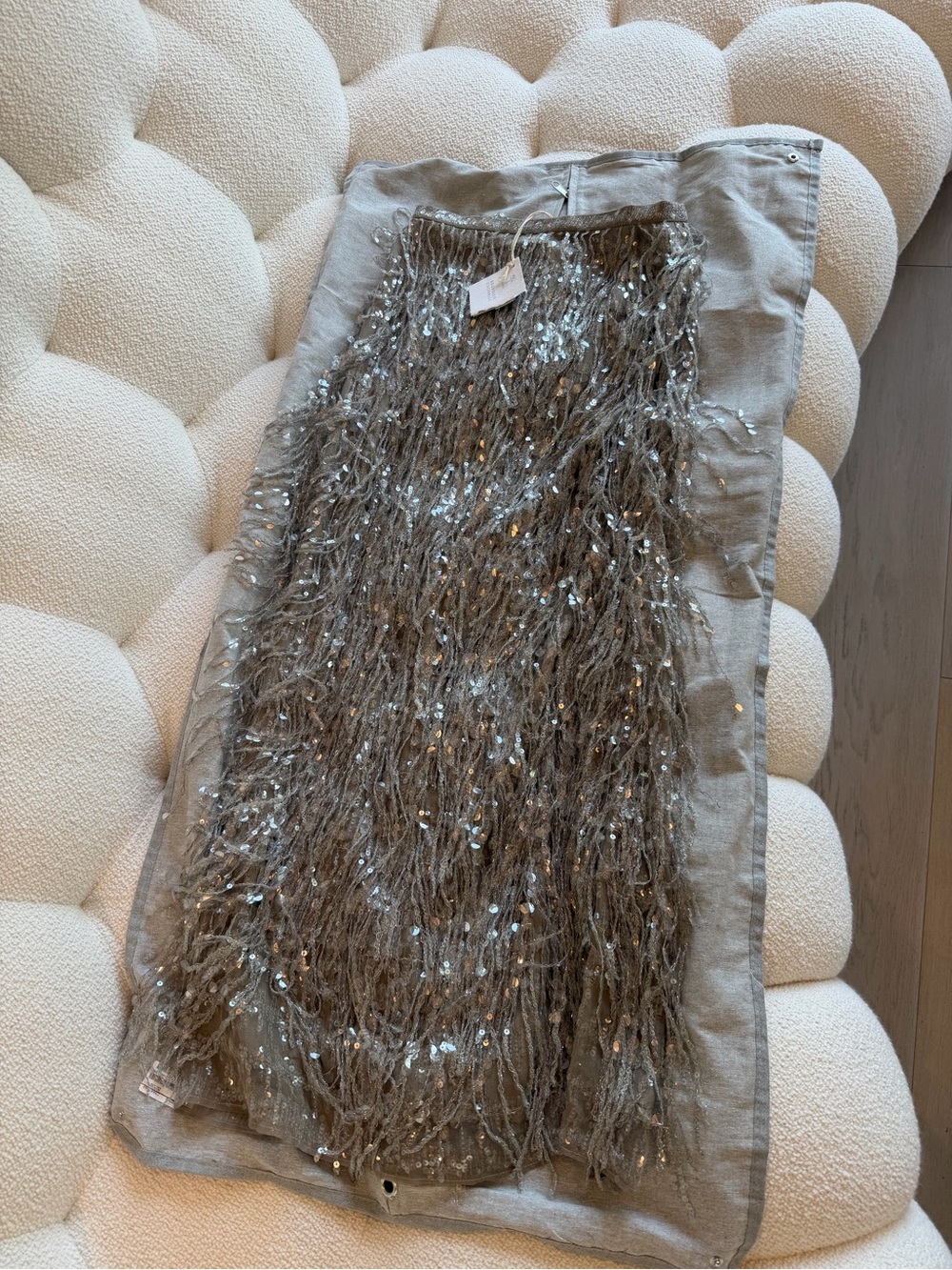 $13000 NWT Brunello Cucinelli Sequin Tassel Maxi Skirt Maru Mendez Laura Saint - Picture 2 of 14